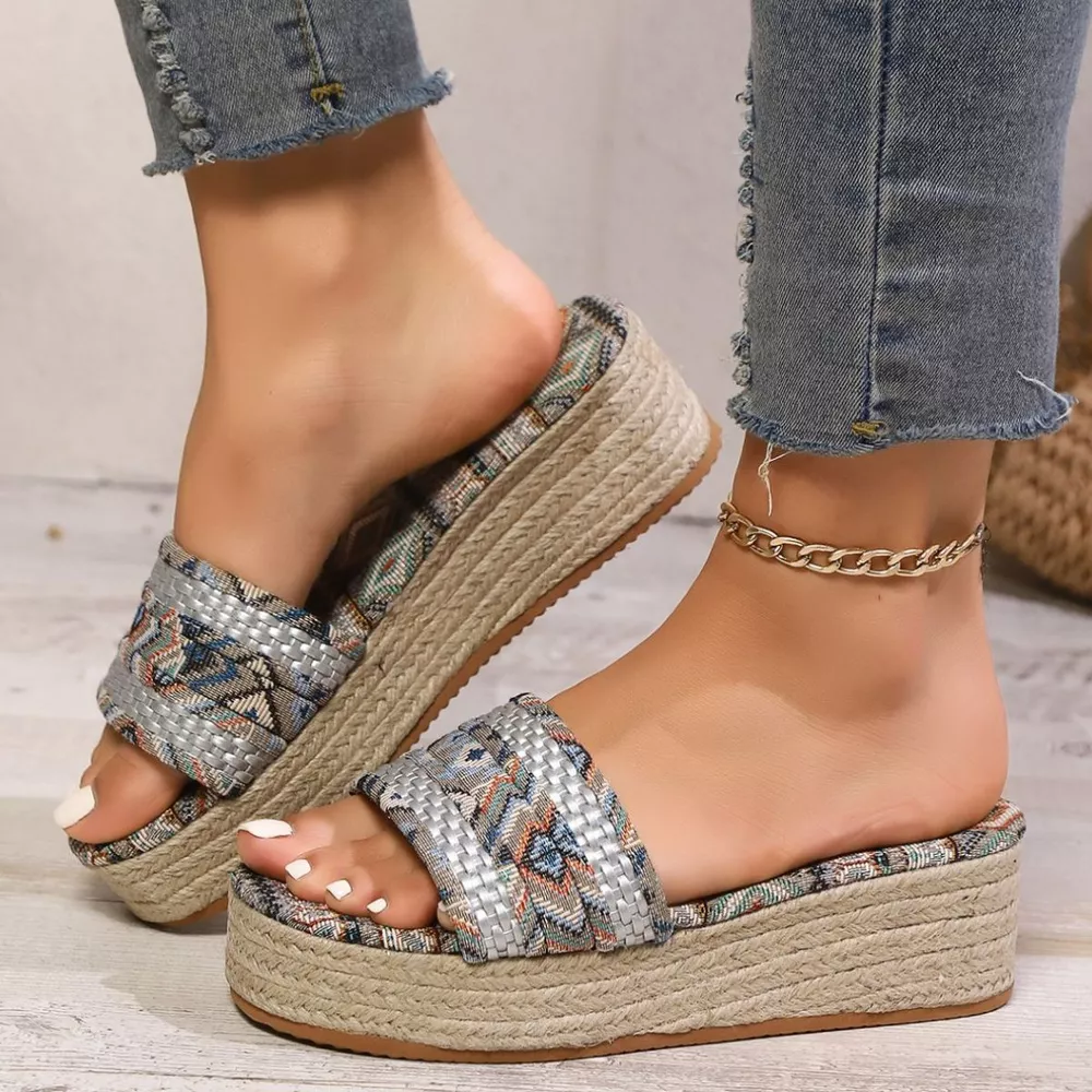 Open Toe Wedge Sandals, image 4