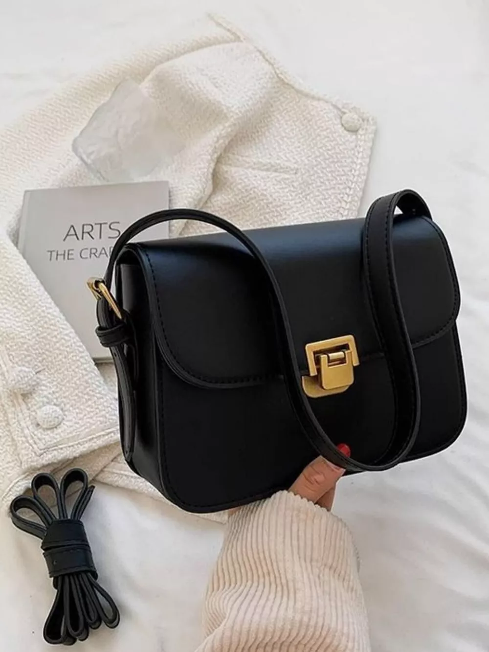 Buckle Flap Shoulder Bag, image 2