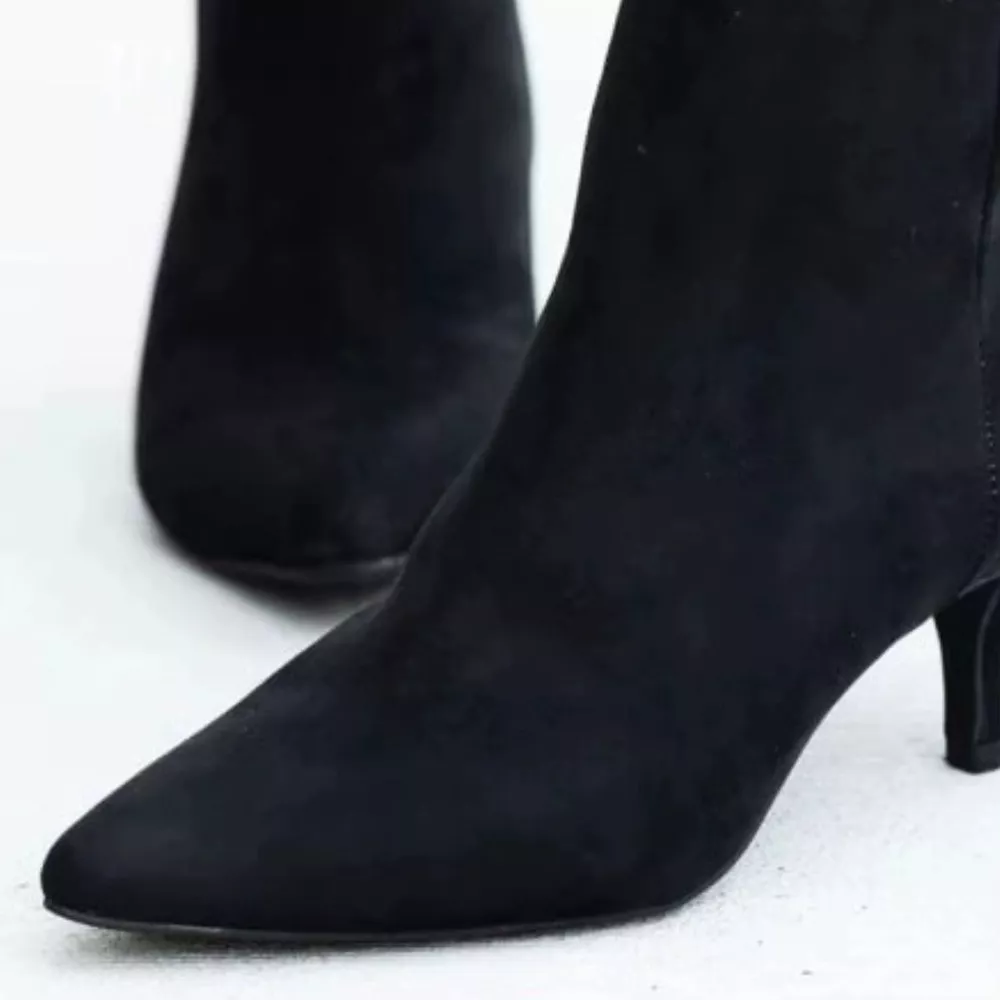 Point Toe Kitten Heels Boots, image 3