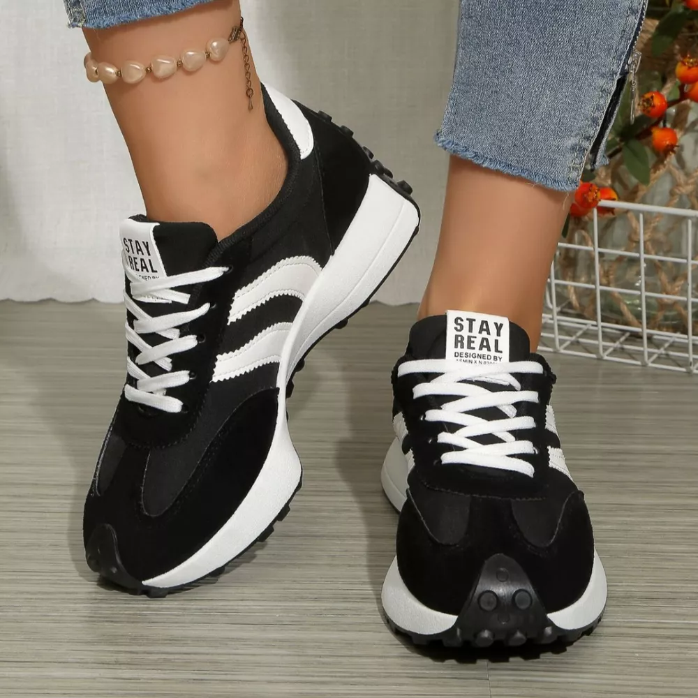 Round Toe Lace Up Sneakers, image 14