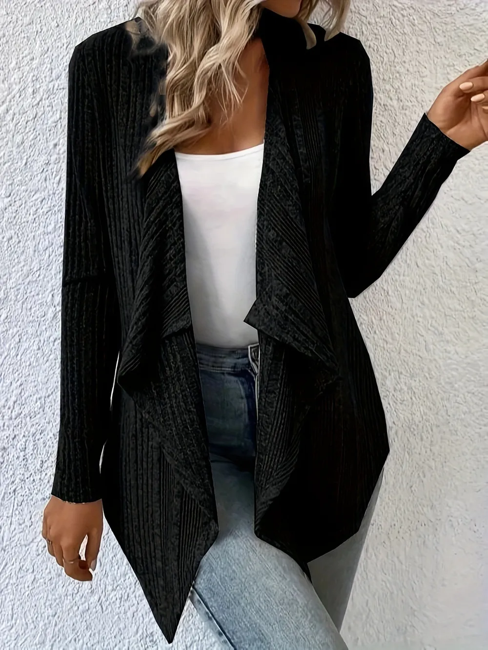 Open Front Long Sleeve Cardigan, image 5