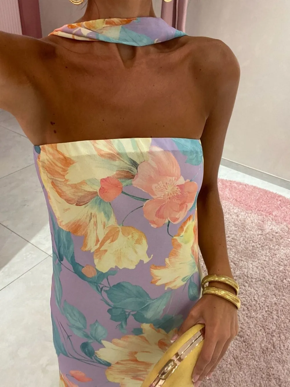 Printed Tube Maxi Dress, image 31