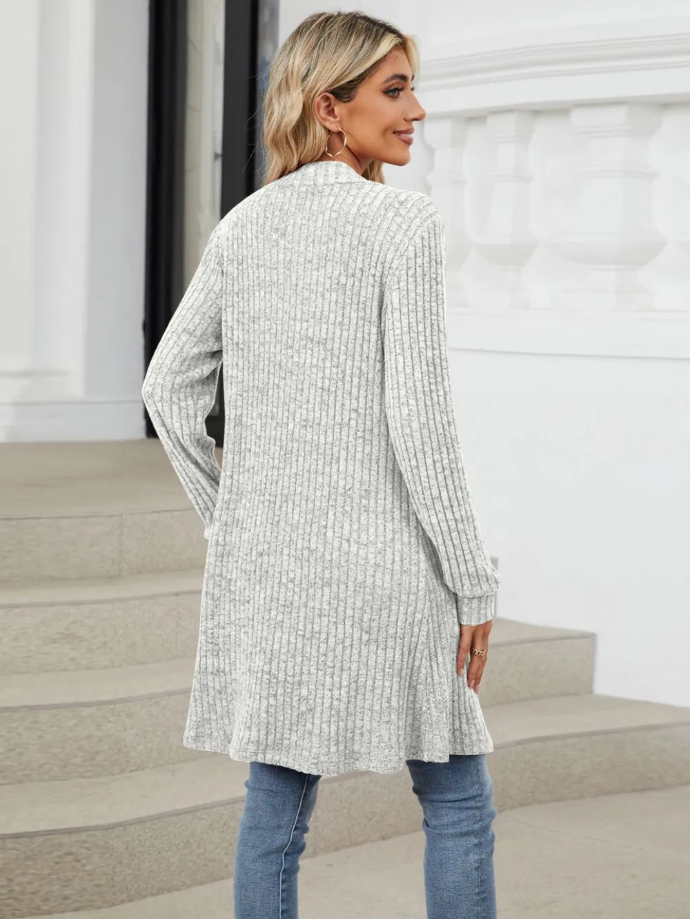 Open Front Long Sleeve Cardigan, image 13