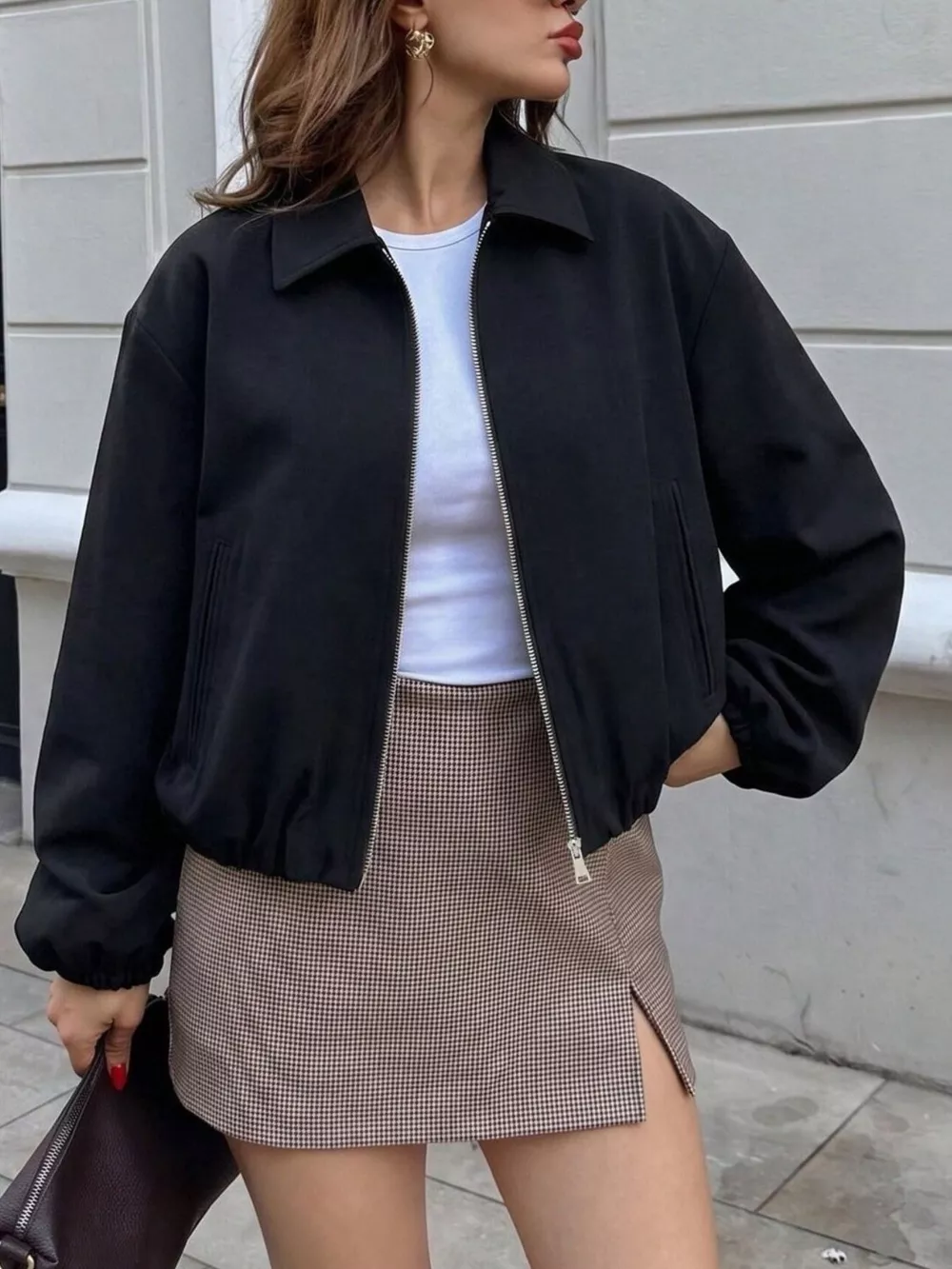 Zip Up Cropped Jacket, image 8