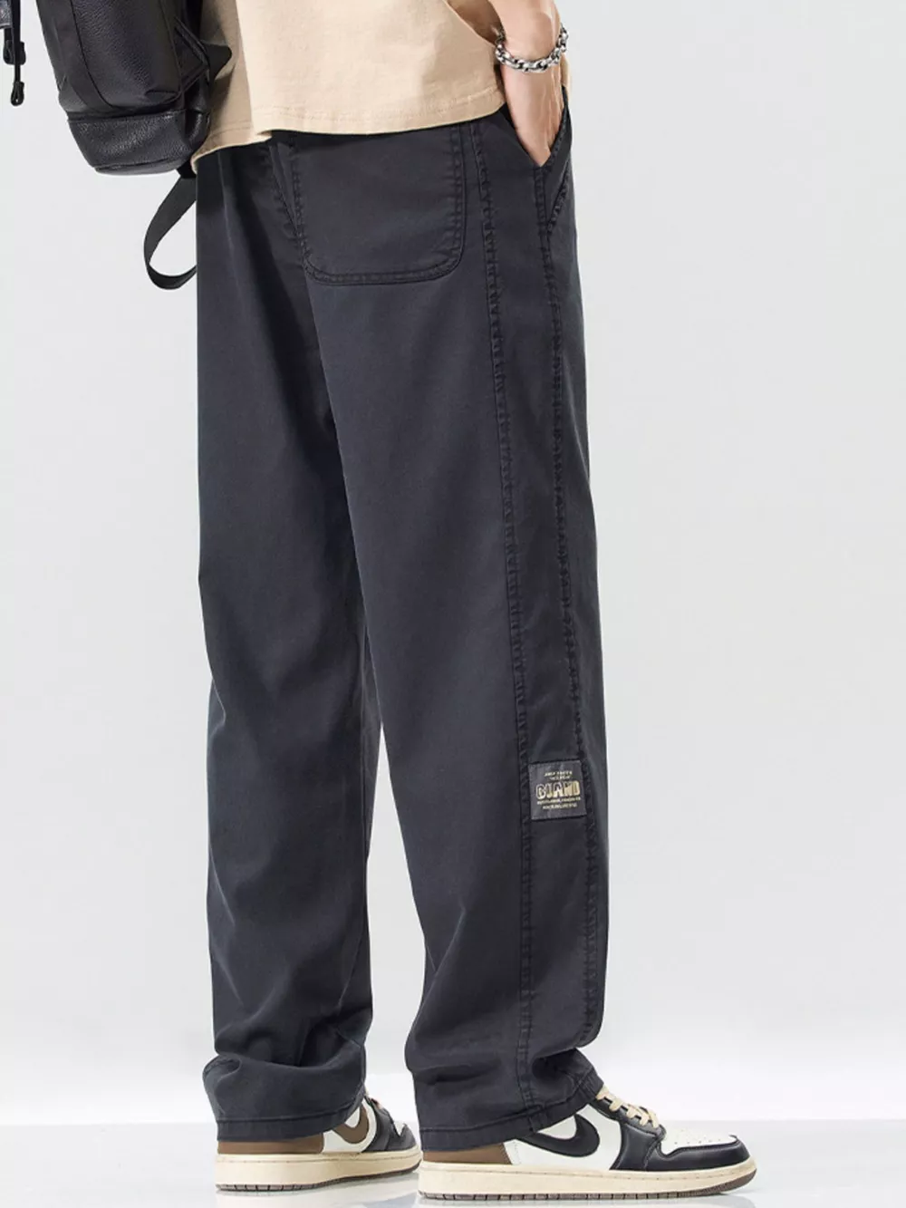 Men's Full Size Wide Leg Cargo Utility Pants Plus Size, image 2