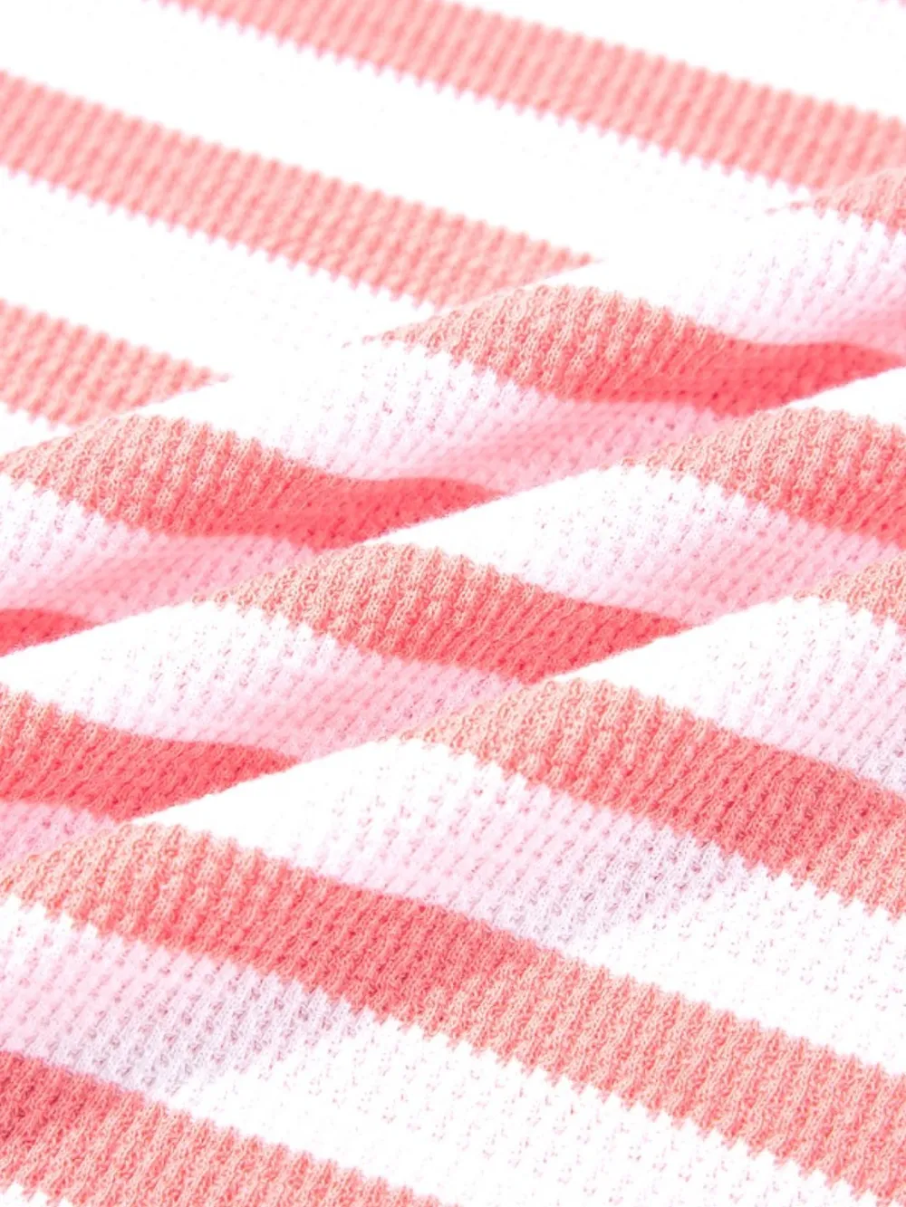 Striped Long Sleeve Ribbed Blouse, image 9