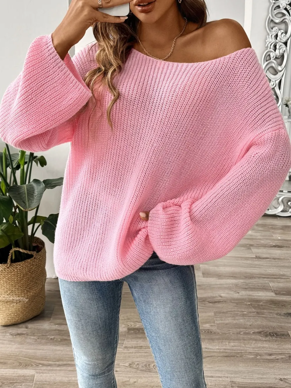 Round Neck Long Sleeve Sweater, image 4