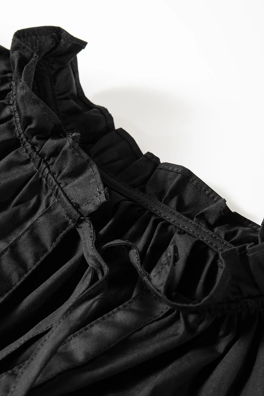 Ruffled Puff Short Sleeve Loose Blouse, image 10