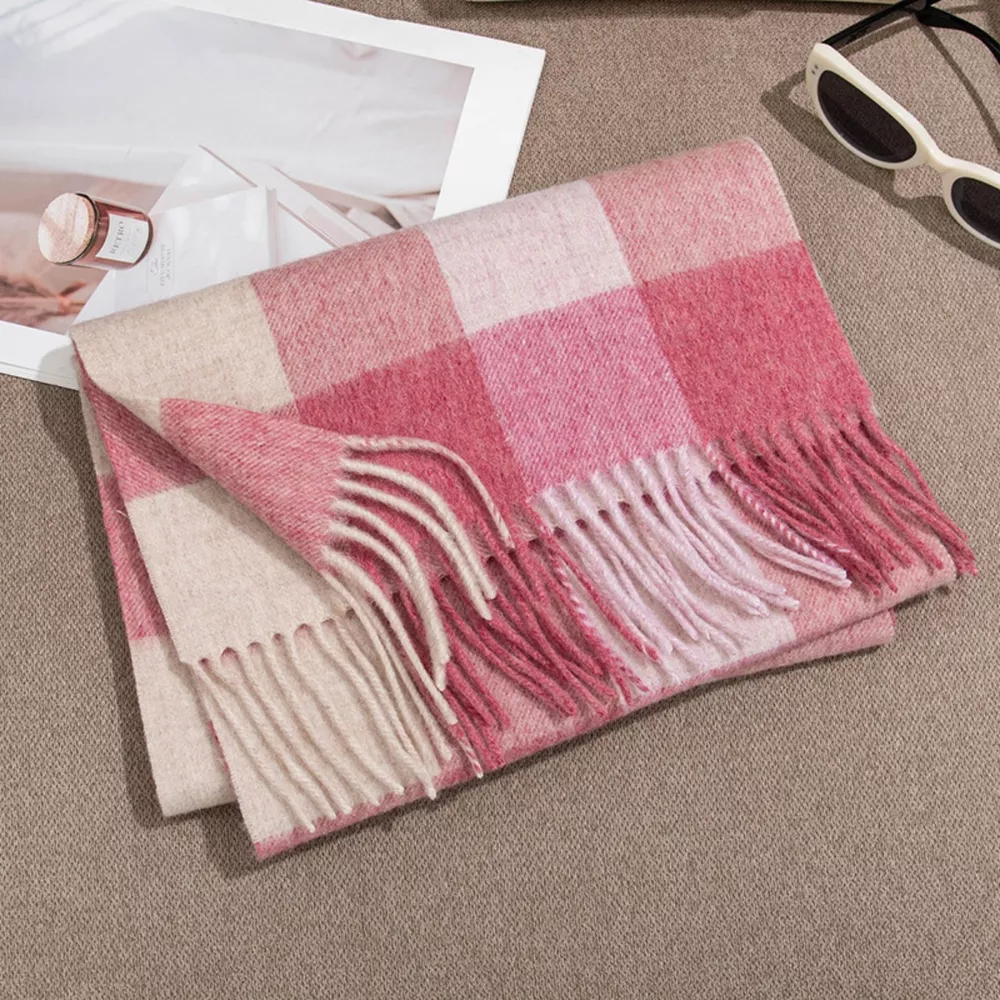 Plaid Fringe Scarf, image 7