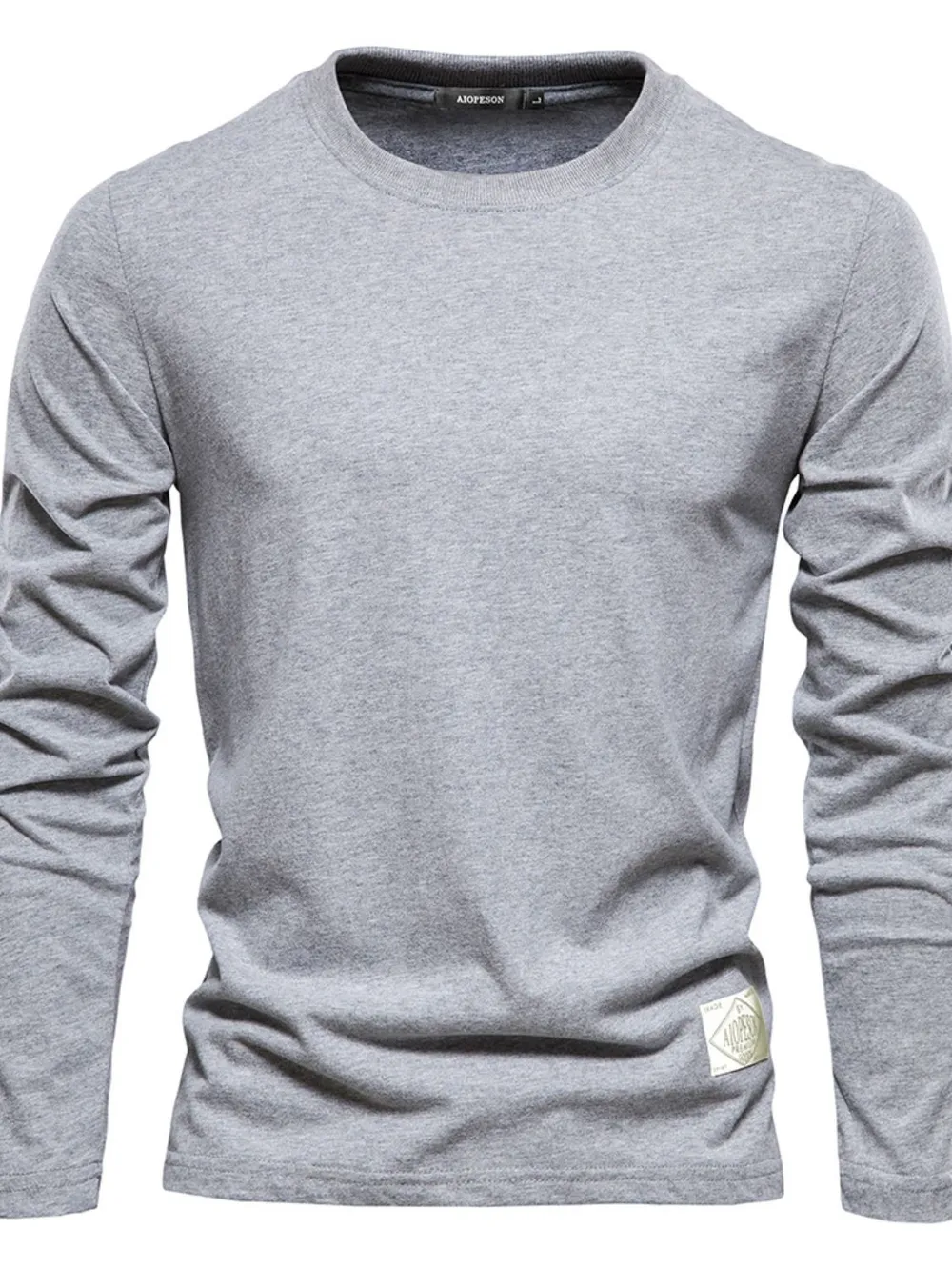 Men's Round Neck Long Sleeve T-Shirt, image 6