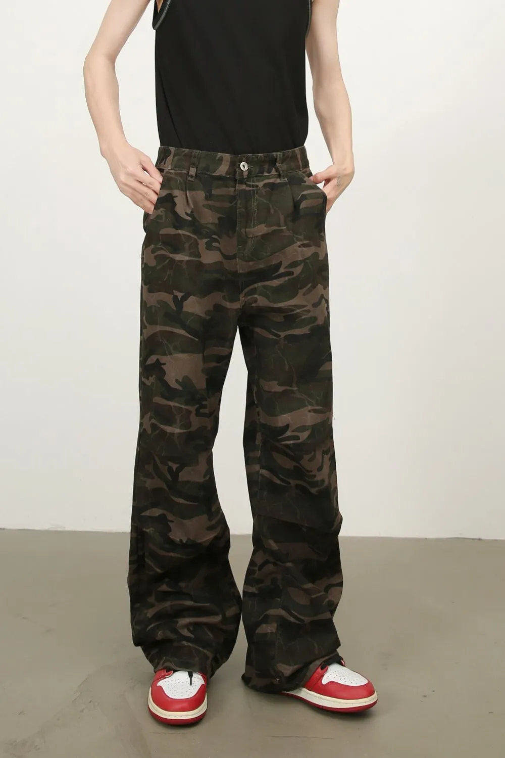 Men's Camouflage Jeans with Pockets