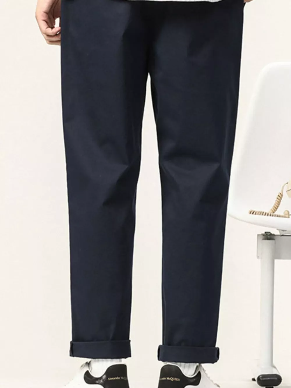 Men's Plus Size Casual Straight-Leg Pants, image 3