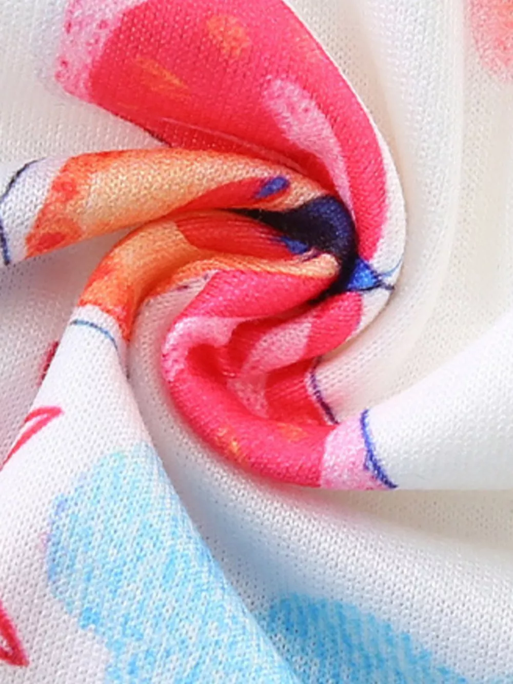 Children's Rainbow Butterfly Print Casual Dress, image 5