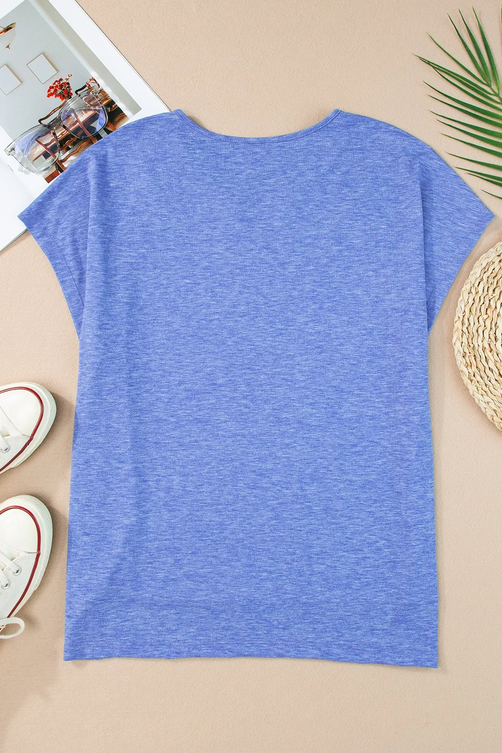 V-Neck Short Sleeve T-Shirt, image 11