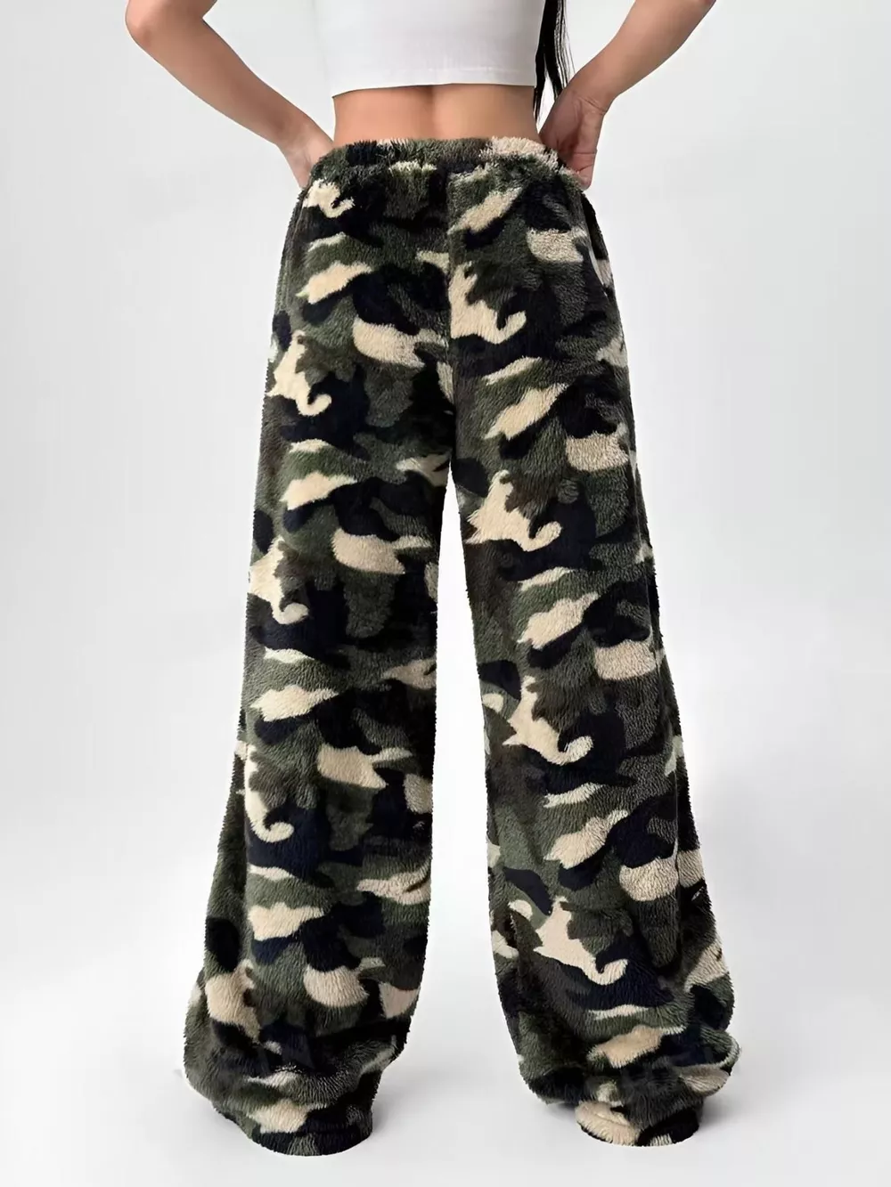 Drawstring Wide Leg Pants, image 12