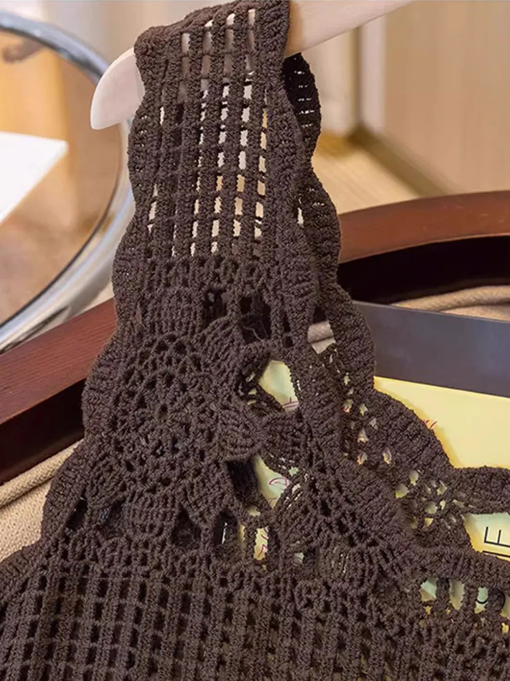 Openwork Scoop Neck Tank, image 7