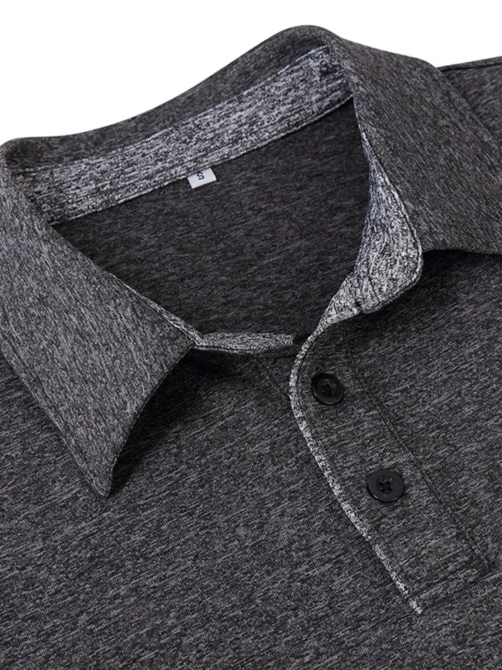 Men's Classic Long Sleeve Slim Fit Polo Shirt, image 5
