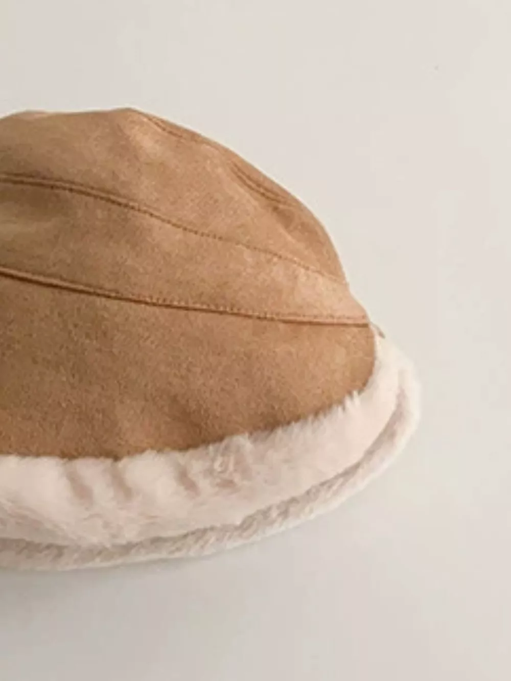 Children's Warm Plush Trim Bucket Hat, image 3