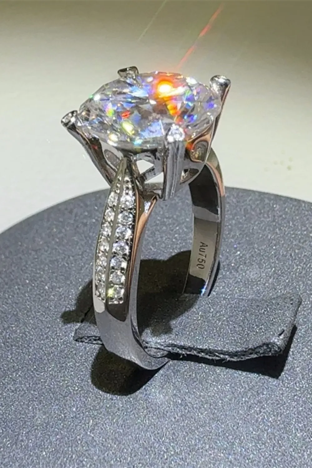 5 Carat Moissanite 925 Sterling Silver Ring, image 5