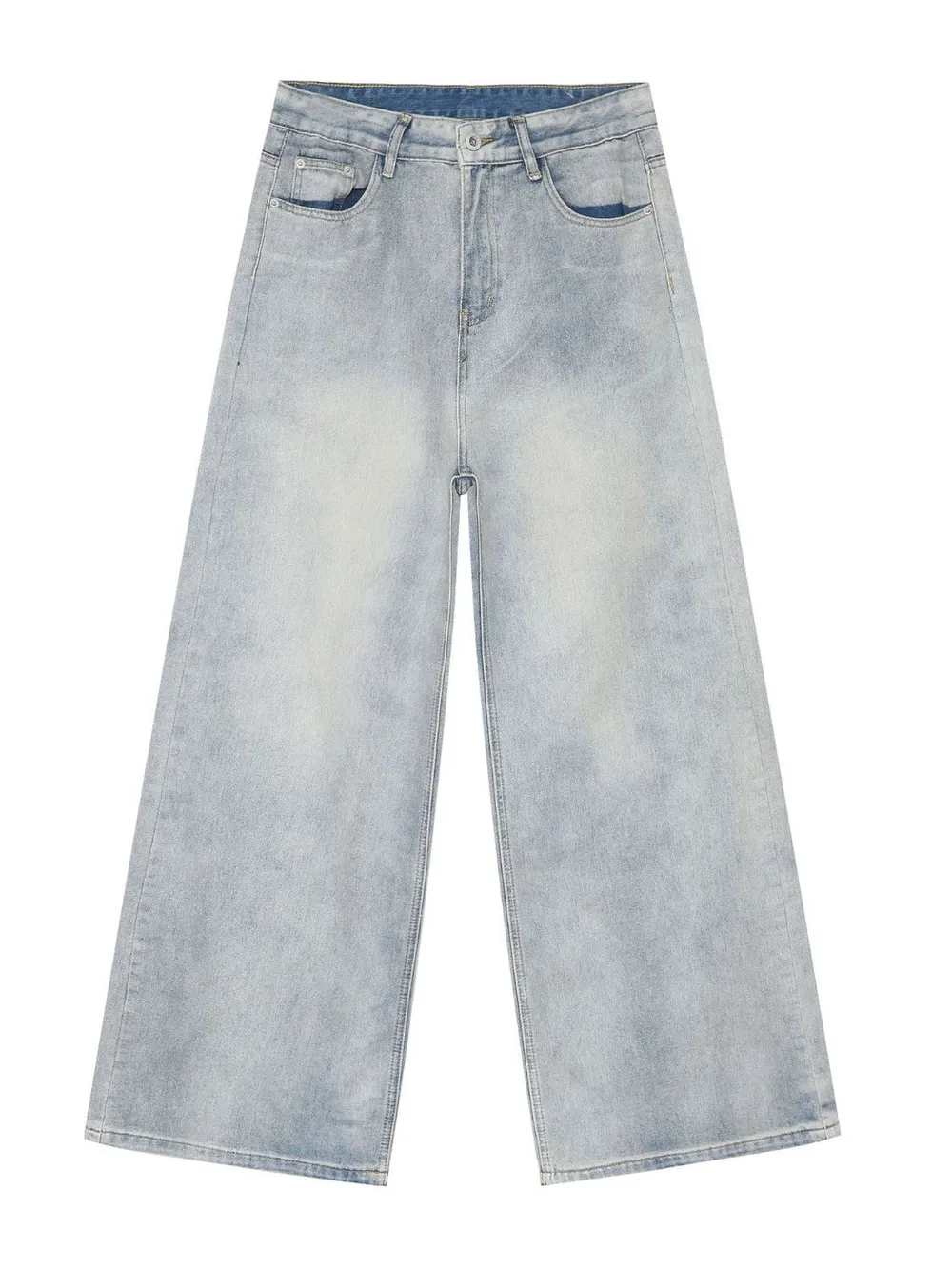 Men's Wide Leg Jeans with Pockets, image 5