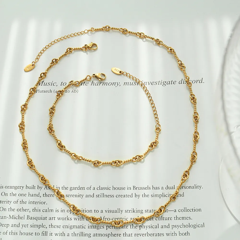 Titanium Steel Chain Link Necklace, image 4