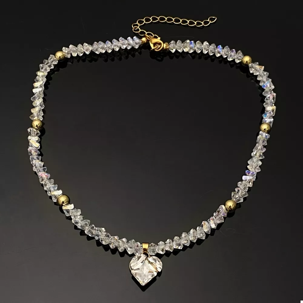 Pearl & Heart Pendant Necklace, image 16
