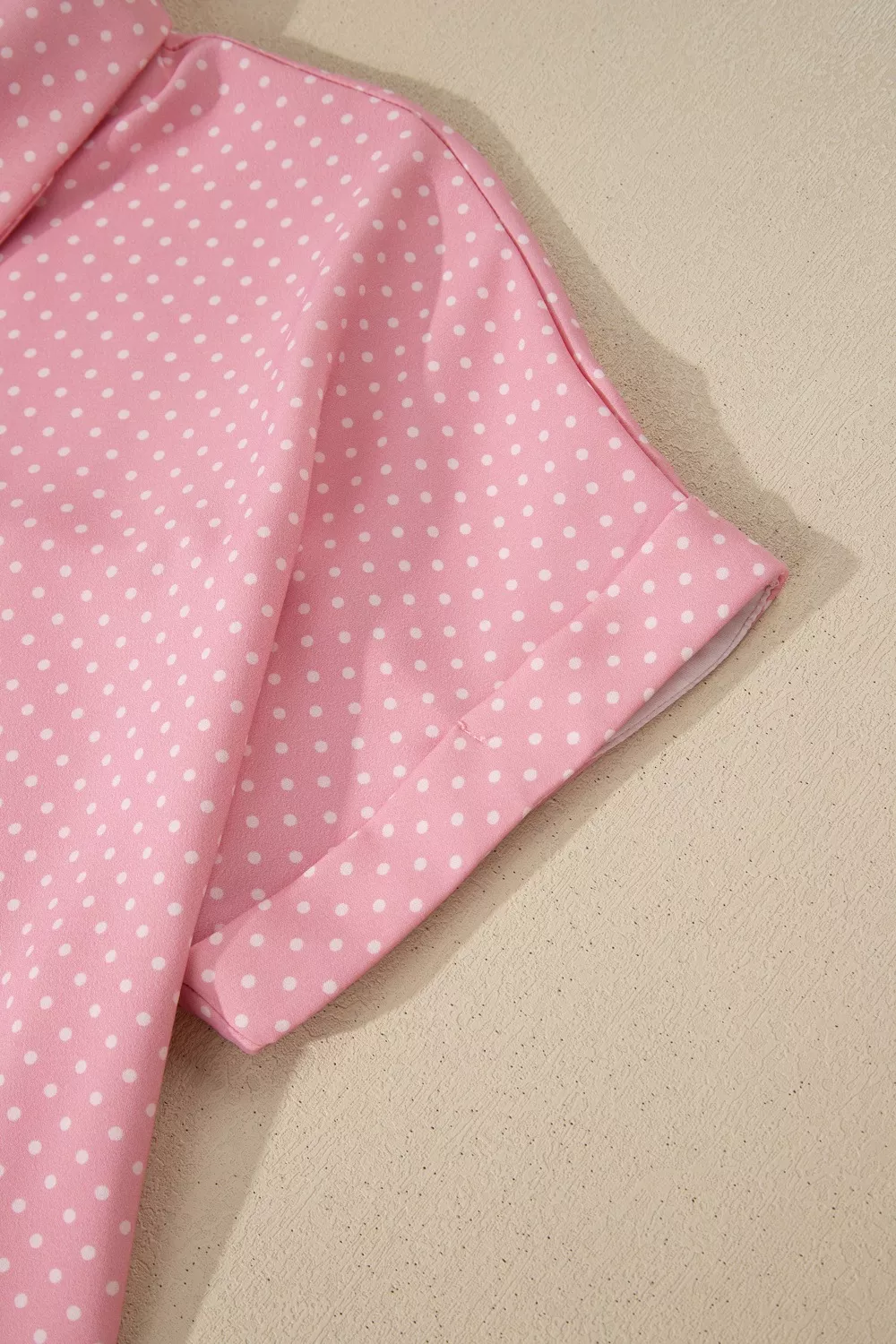 Casual Polka Dot Print Button Down Shirt, image 8