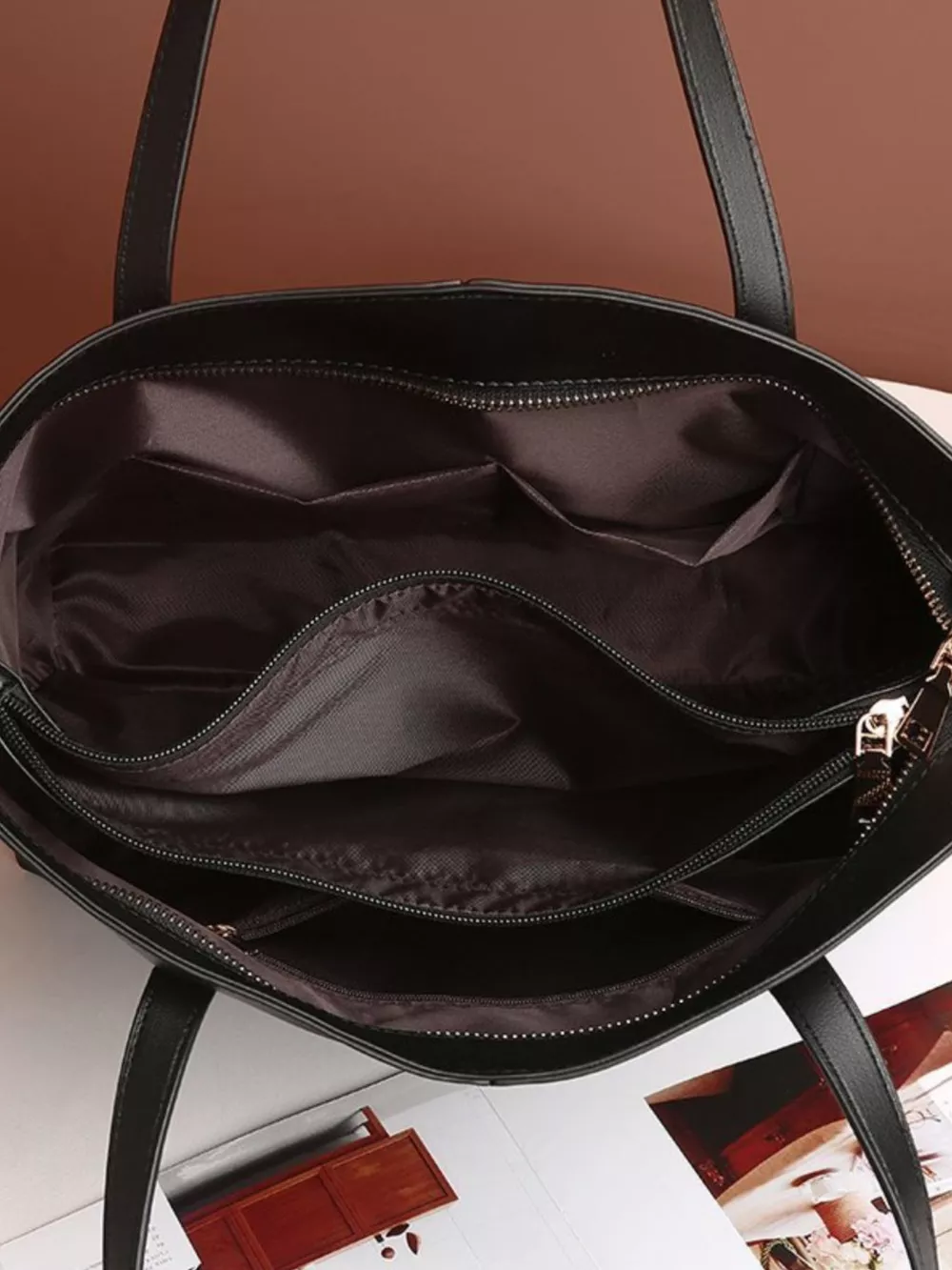 PU Leather Tote Bag, image 12