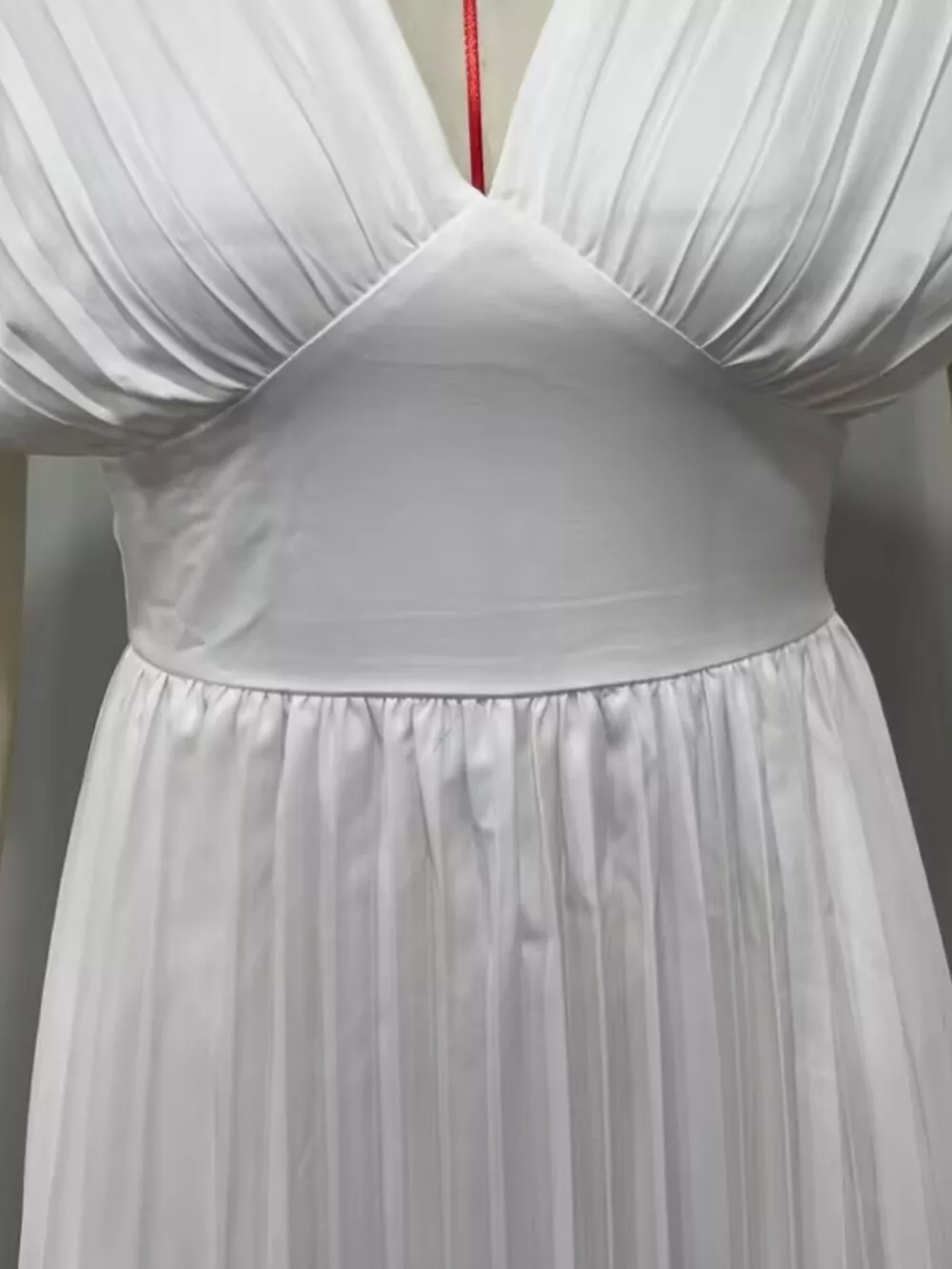 Pleated Cap Sleeve Midi Dress, image 3
