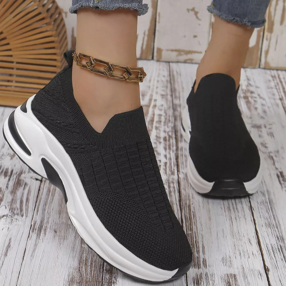 Round Toe Mesh Slip-Ons, image 14