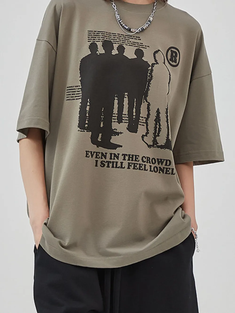 Men's Graphic Round Neck Short Sleeve T-Shirt, image 3