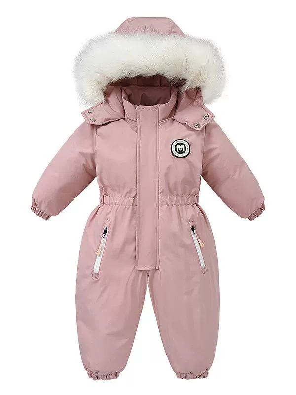 Children's Faux Fur Hood One-Piece, image 5