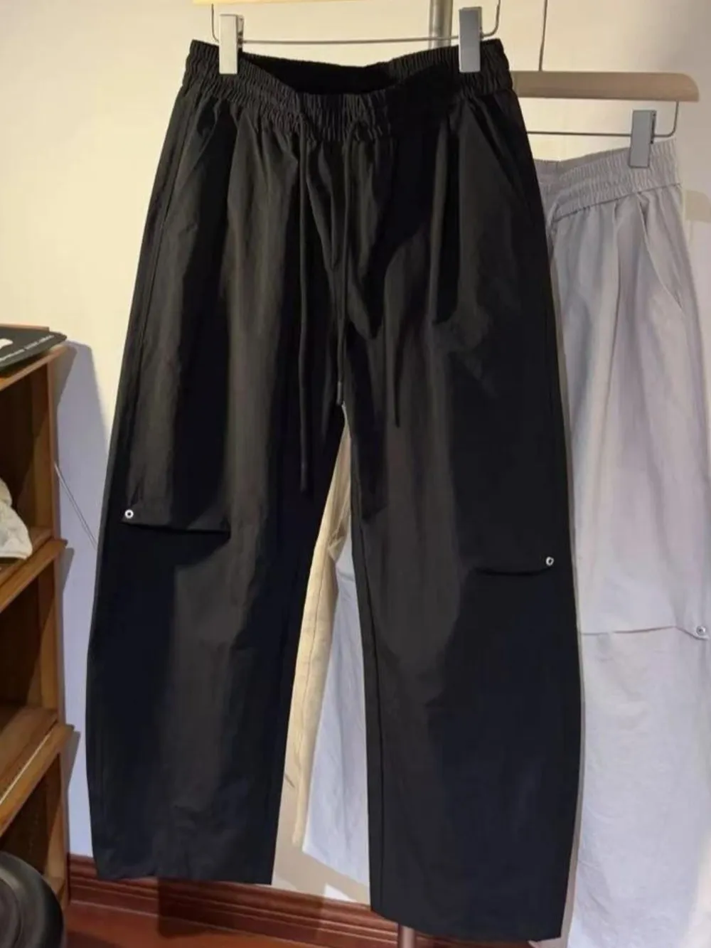 Men's Plus Size Drawstring Wide Leg Pants