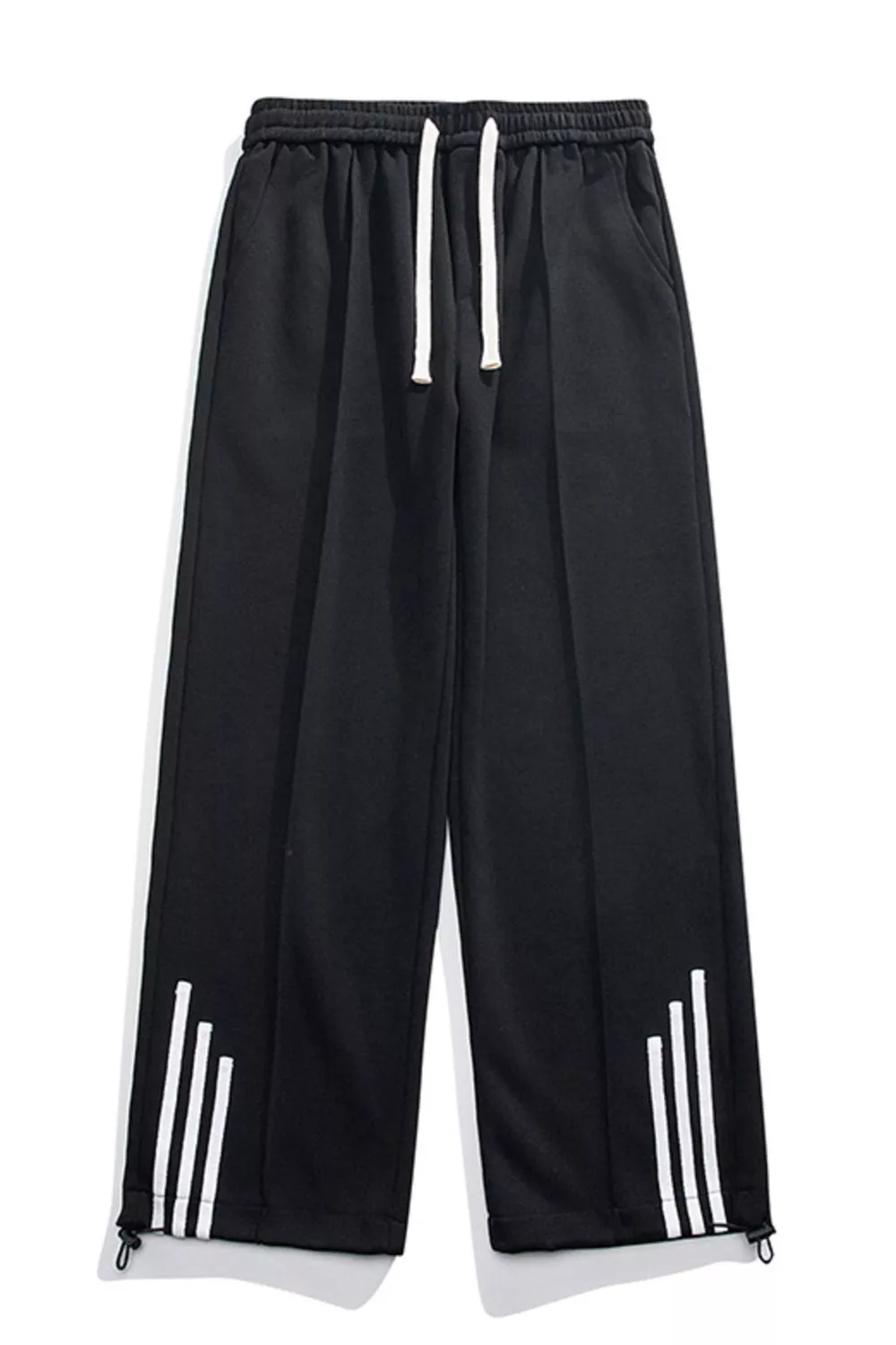 Men's Plus Size Casual Loose Fit Sweatpants with Striped Detail, image 6