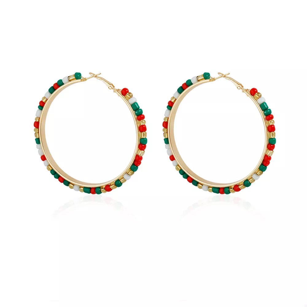 18K Gold-Plated Hoop Earrings, image 7