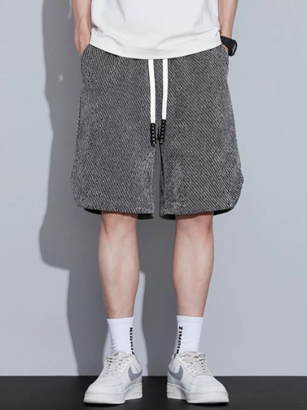 Men's Plus Size Drawstring Loose Fit Shorts, image 10