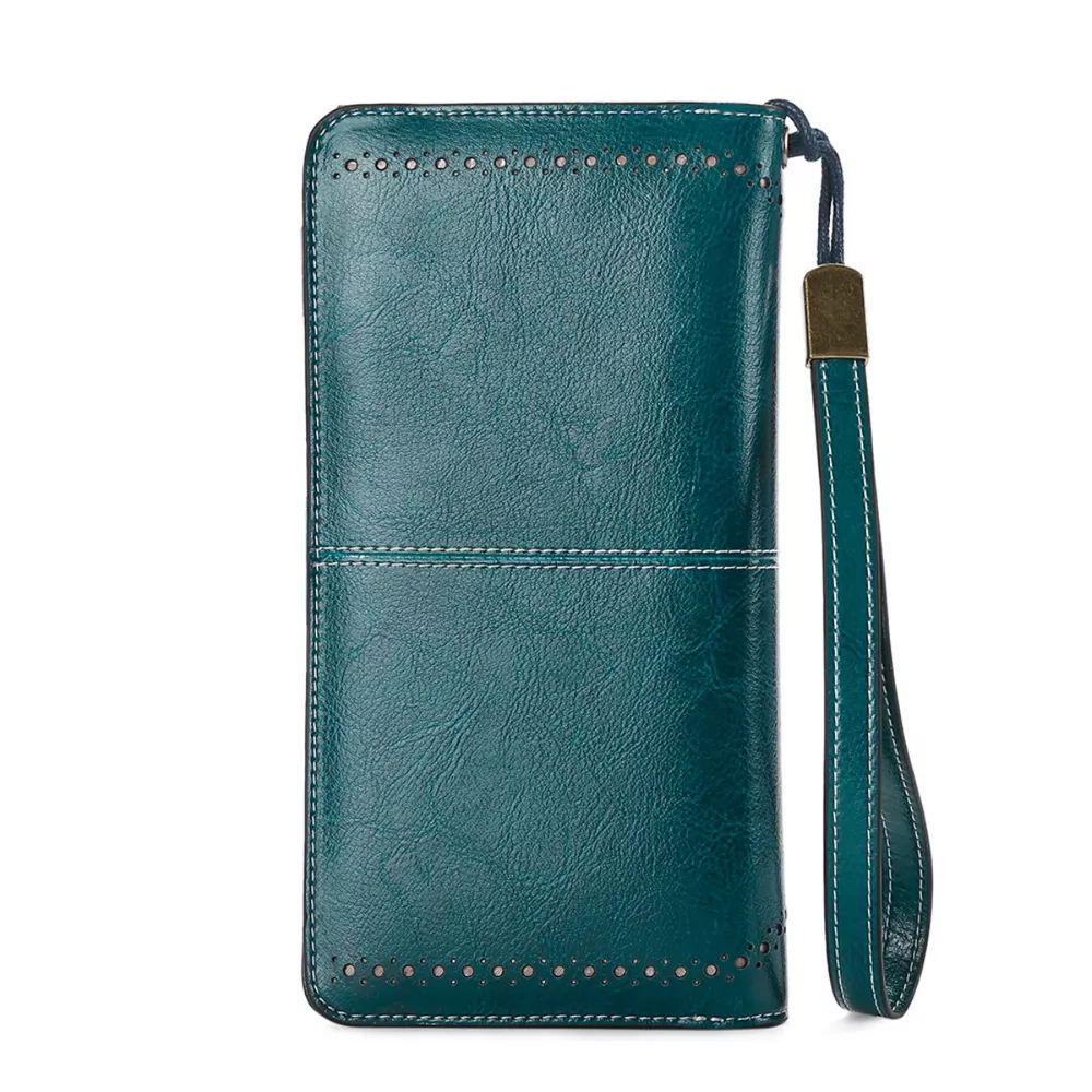 Vintage Style Leather Long Wallet, image 2