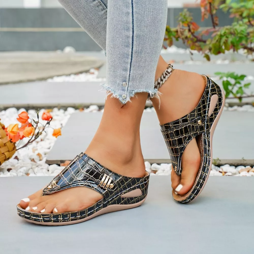 Toe Post Wedge Sandals, image 14