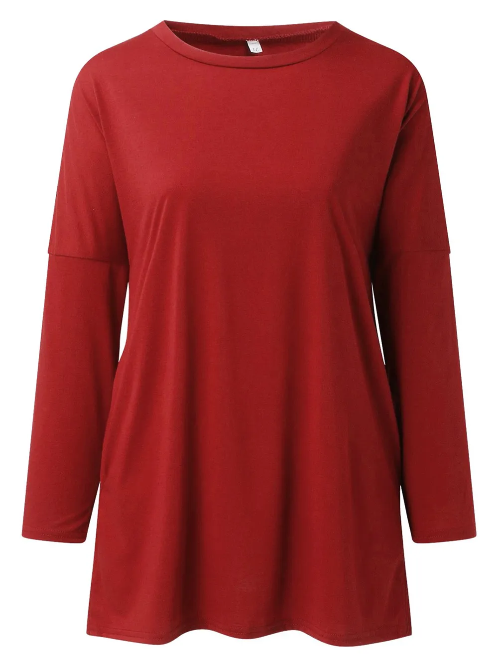 Full Size Round Neck Long Sleeve T-Shirt, image 13