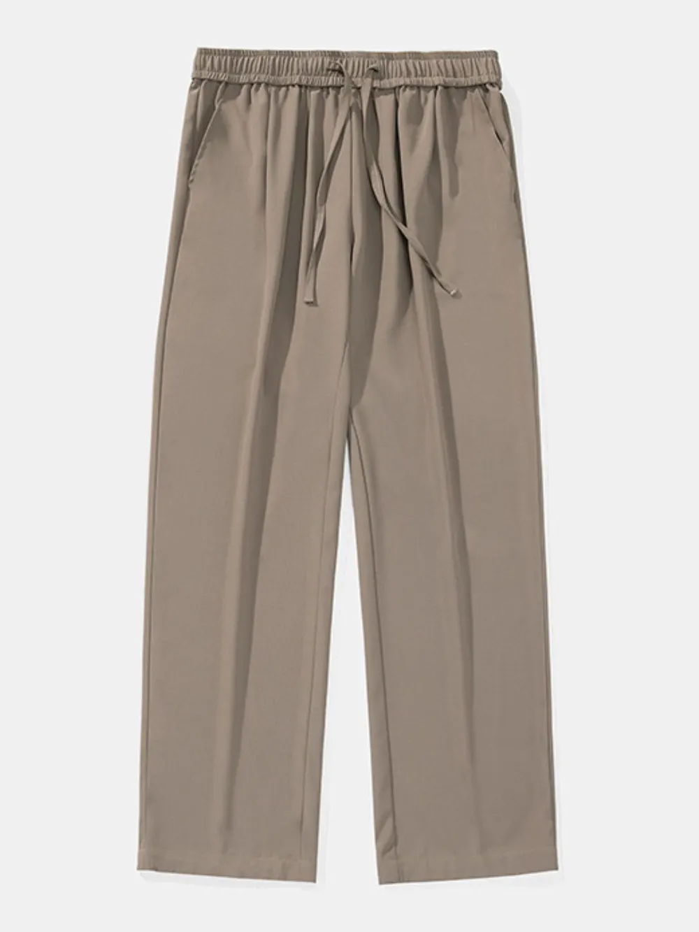 Men's Plus Size Drawstring Wide Leg Pants, image 6