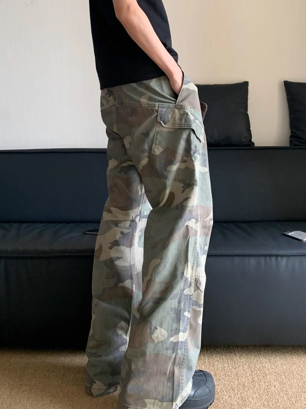 Men's Camouflage Cargo Pants with Multiple Pockets, image 3