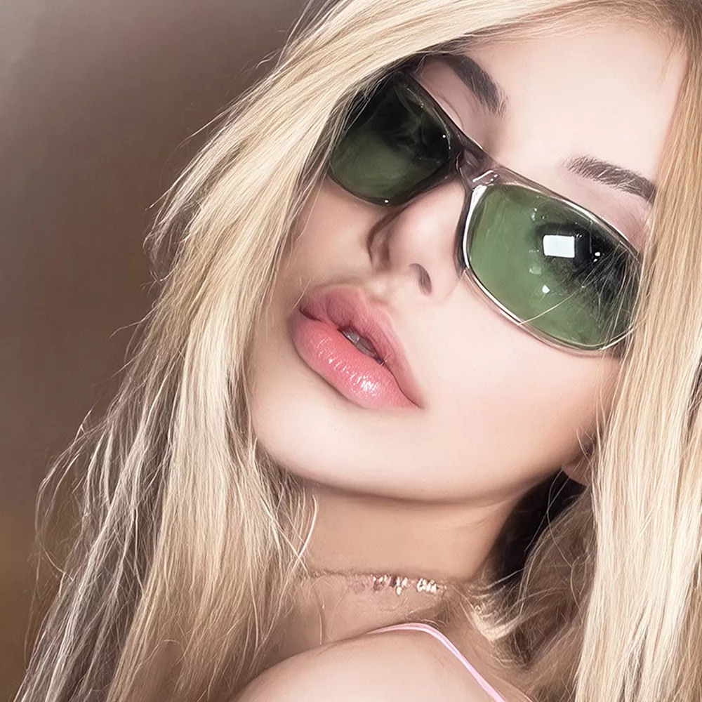 Rectangular Tinted Sunglasses