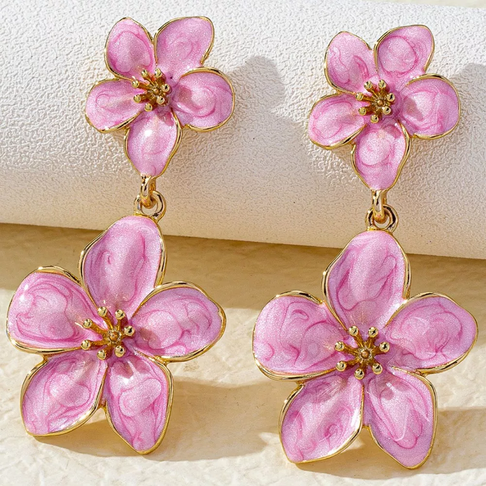 Flower Dangle Earrings, image 6