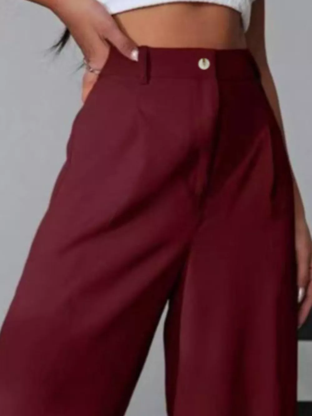 Wide Leg Pleated Pants, image 7