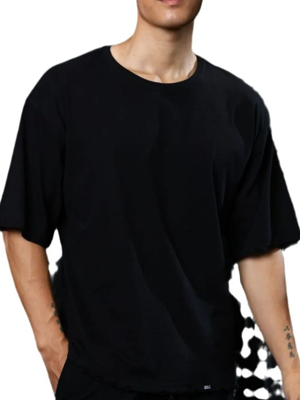 Men's Plus Size Round Neck Half Sleeve T-Shirt, image 6