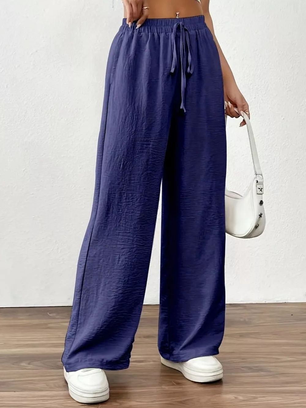 Casual Drawstring Wide Leg Pants, image 16