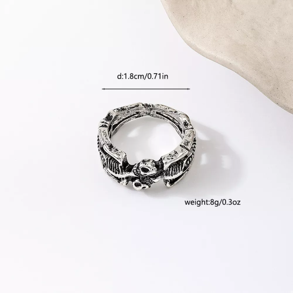 Halloween Skull Alloy Ring, image 9