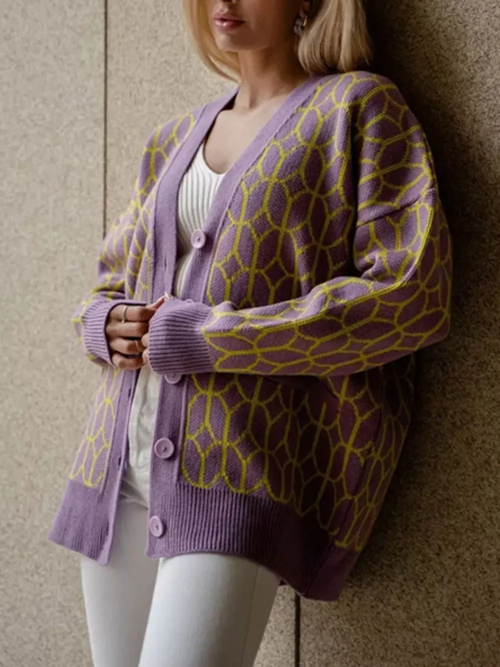 Button Up Long Sleeve Cardigan, image 7
