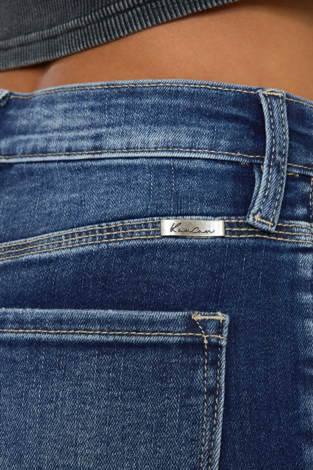 Full Size Cat's Whiskers Button Fly Denim Shorts, image 14