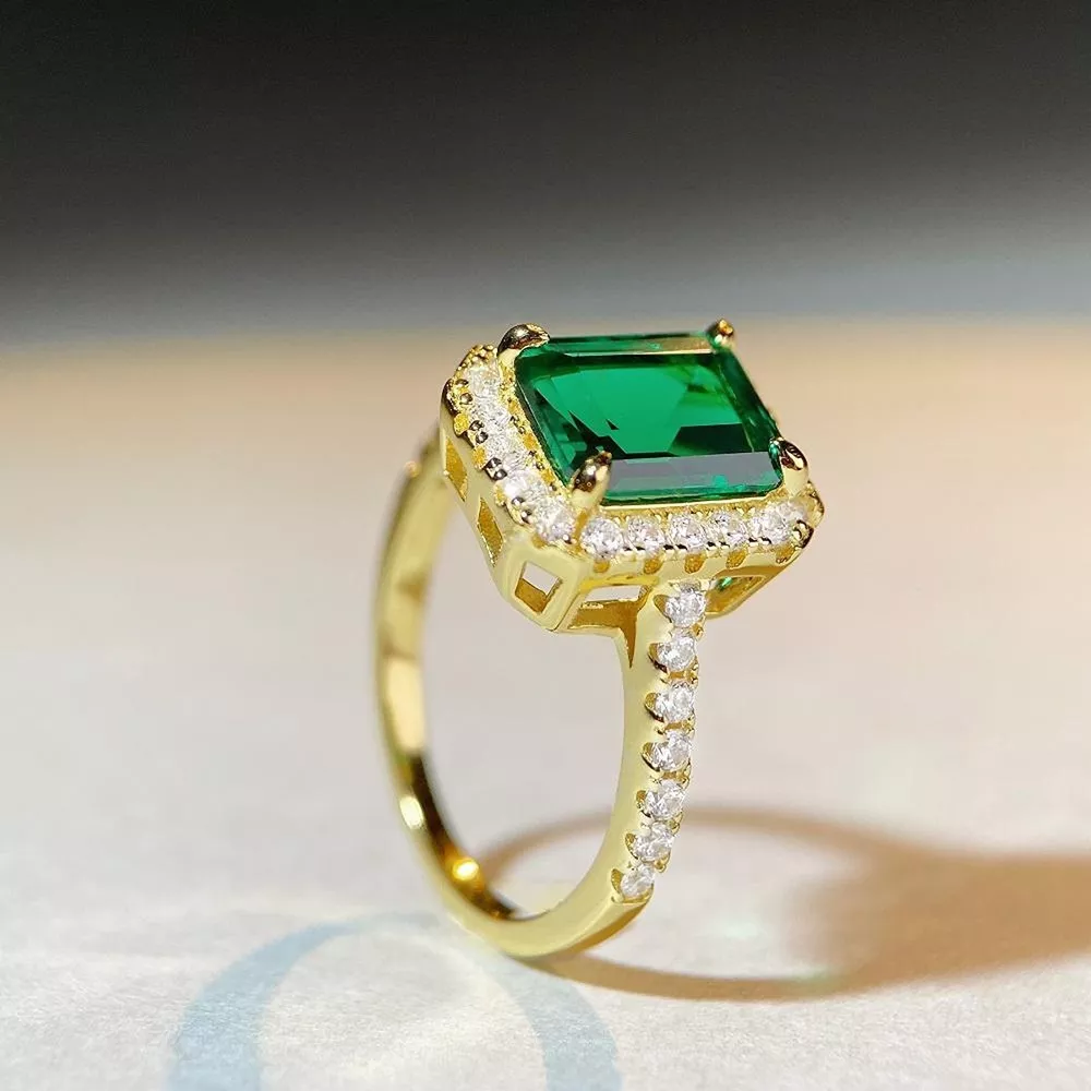 925 Sterling Silver Zircon Geometric Ring, image 5
